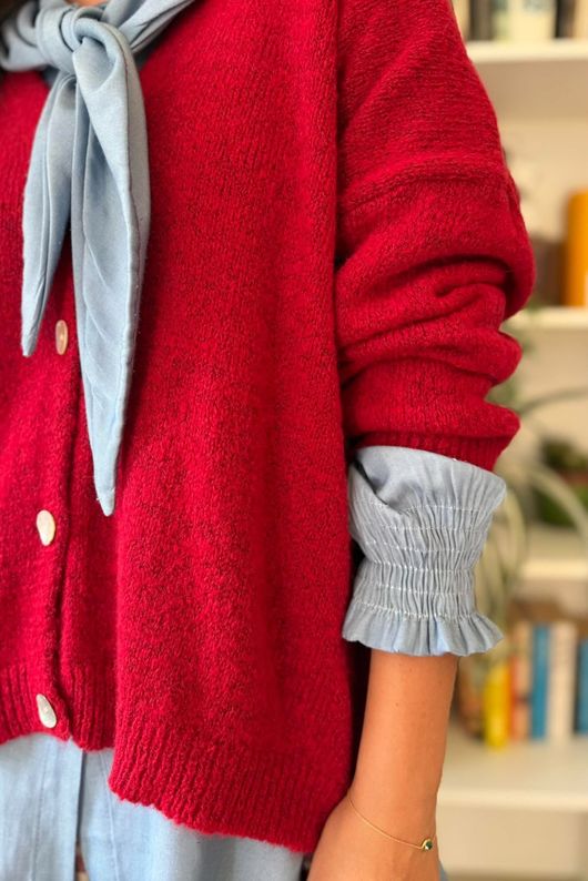 Oliver Knit Cardigan Morello